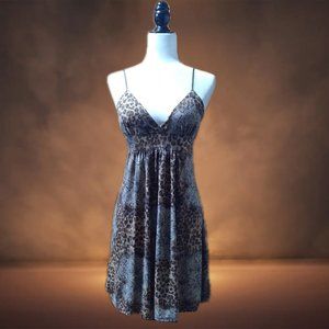 Padded Bust, Club Couture, Shimmering Summer Leopard Women's Dress -Made in USA-